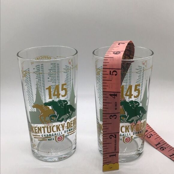 Set of two 145th Kentucky Derby Mint Julip Glasses - Picture 2 of 6